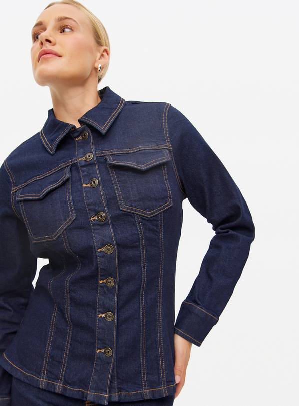 Dark Denim Cinched Co-ord Shirt 14